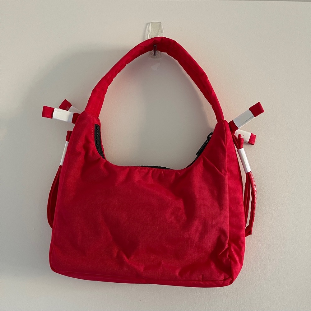 BAGGU X Sandy Liang Bow Bag Candy Apple Red - Picture 7 of 9